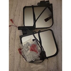 10L0L No-Drill Golf Cart Mirrors - Universal Fit for Yamaha, EZGO, Club Car